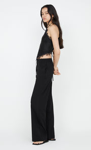 Simona Halter Top in Black with lace by Bec+ Bridge