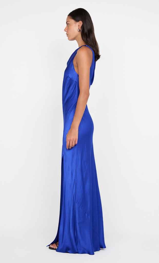 SOL ASYM DRESS - MEDITERRANEAN BLUE