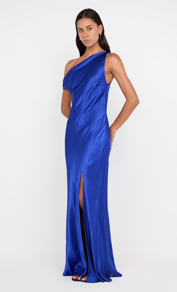 SOL ASYM DRESS - MEDITERRANEAN BLUE