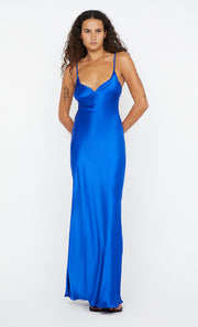 SOL TIE MAXI DRESS - MEDITERRANEAN BLUE