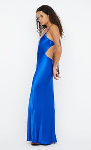 SOL TIE MAXI DRESS - MEDITERRANEAN BLUE