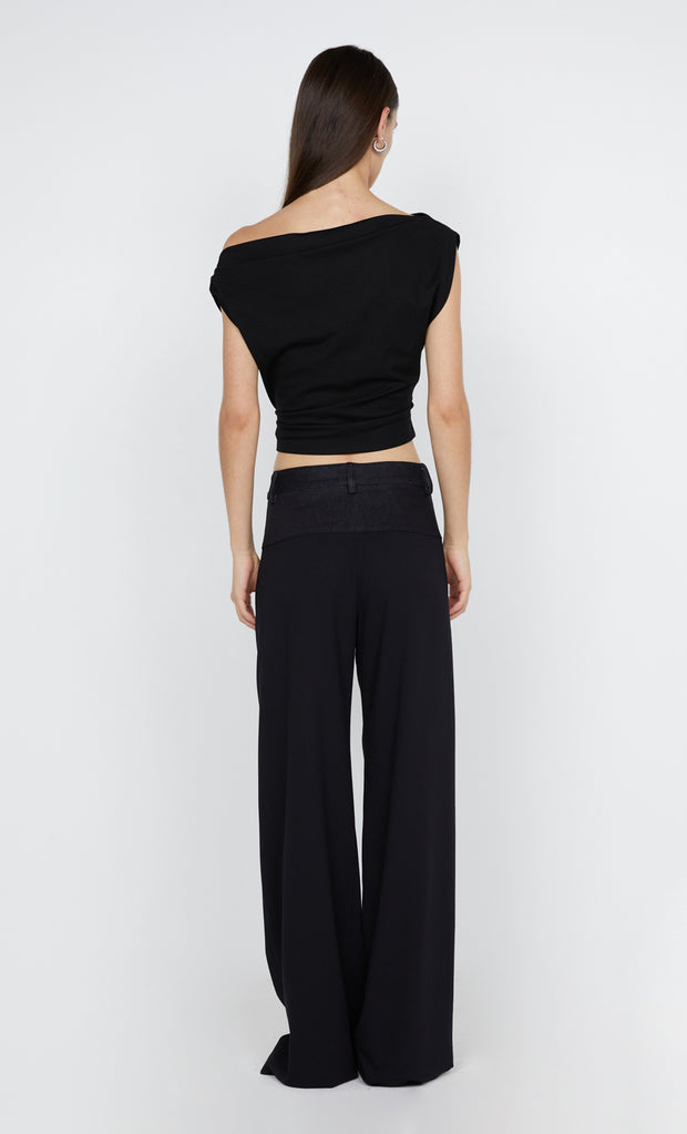 Soraya Boatneck Top in Black by Bec + Bridge