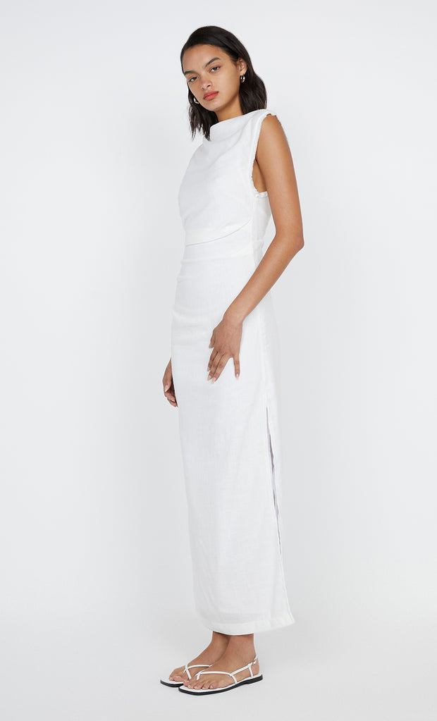 Steffi Gather Dress in White by Bec + Bridge