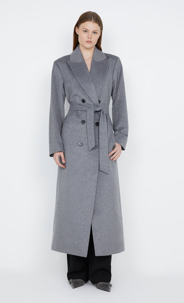 STORM BELTED COAT - GREY