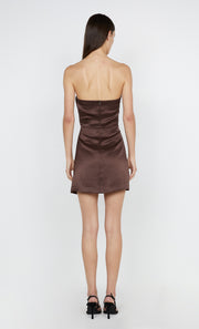 Symone Strapless Dress in Dark Chocolate by Bec + Bridge