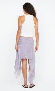 Tallis Asym Skirt in Lilac Denim Floral by Bec + Bridge