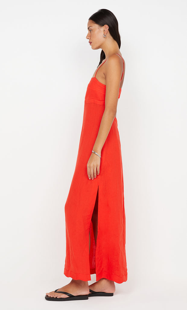 TALLULAH MAXI DRESS - FIRE RED