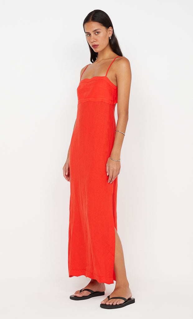 TALLULAH MAXI DRESS - FIRE RED