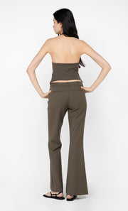 Teri Bootleg Pant in Olive by Bec + Bridge