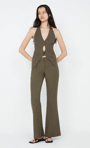 Teri Bootleg Pant in Olive by Bec + Bridge