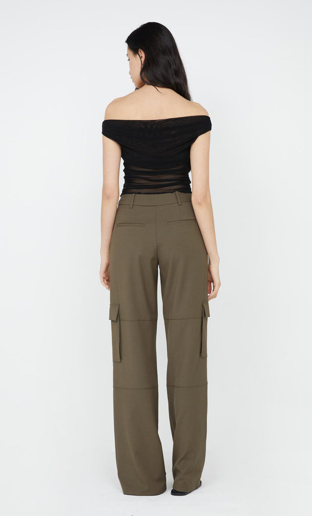 TERI POCKET PANT - OLIVE