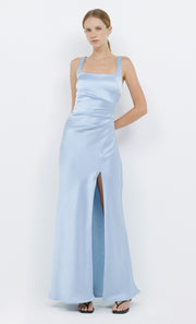 The Dreamer Square Neck Dress Bridesmaids in Dusty Blue by Bec + Bridge'