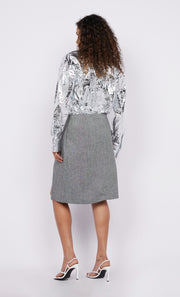 Xanthia Yoke Shirt in Silver by Bec + Bridge