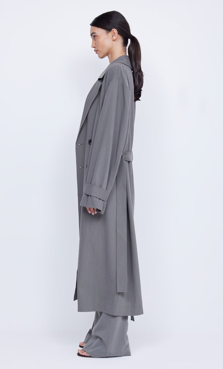 Yvonne Trench Coat in Elephant Grey by Bec + Bridge