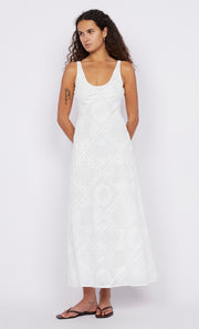 Zalea Scoop Neck Dress in White by Bec + Bridge