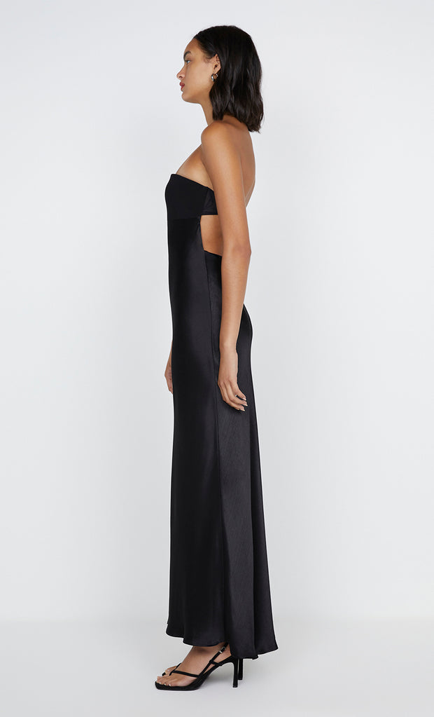 Zari Strapless Dress in Black by Bec + Bridge