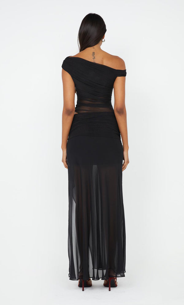 Zeila Asym Maxi Dress in Black by Bec + Bridge