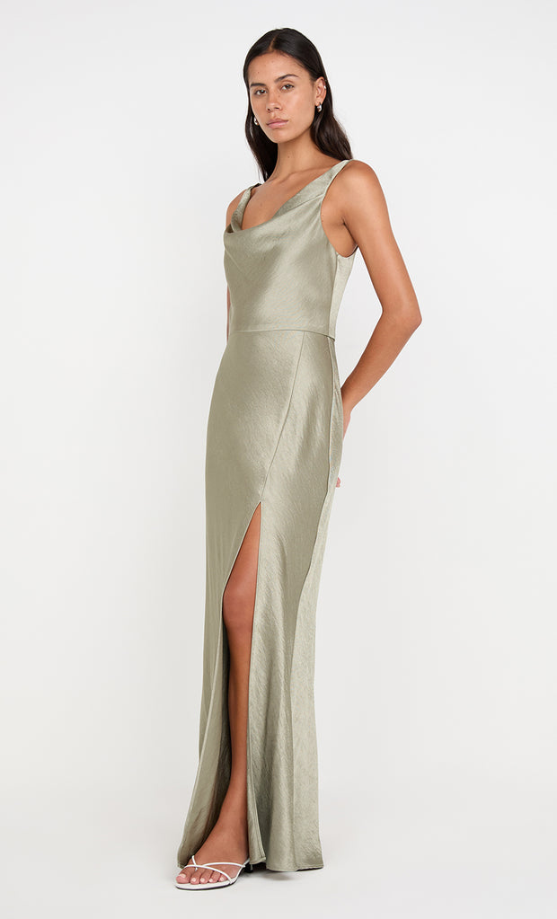 Austen Cowl Neck Dress in Sage by Bec + Bridge