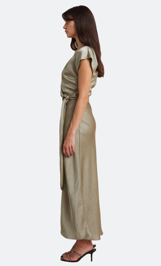 THE DREAMER WRAP DRESS - SAGE