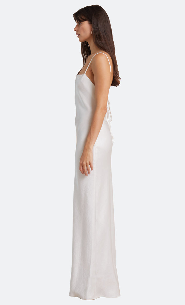 THE DREAMER TIE DRESS - IVORY