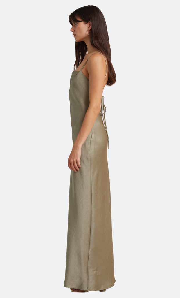 THE DREAMER TIE DRESS - SAGE