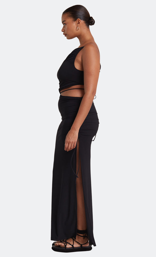 DILKON MAXI DRESS - BLACK