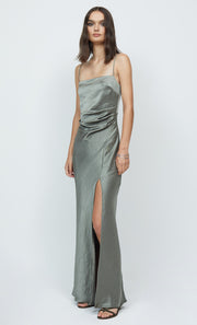 NADIA MAXI DRESS - DARK OLIVE