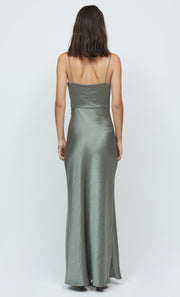 NADIA MAXI DRESS - DARK OLIVE