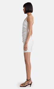 Karina Square Neck Mini Dress in White Ivory by Bec + Bridge