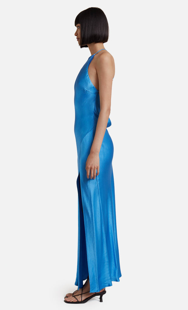 LOREN HALTER MIDI DRESS - MID BLUE