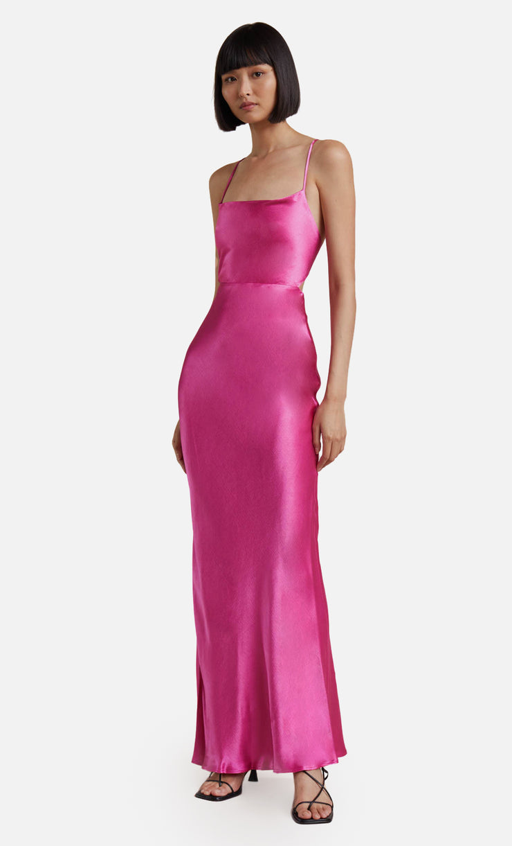 LOREN MAXI DRESS - DEEP PINK – BEC + BRIDGE US