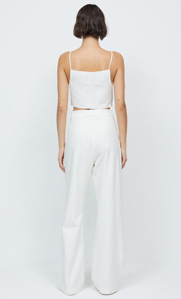 KATE CROPPED TOP - IVORY