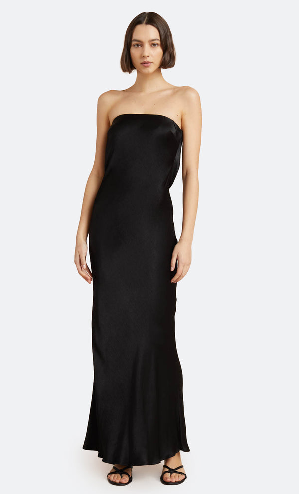 Moon Dance Strapless Bridesmaid Dress in Black by Bec + Bridge