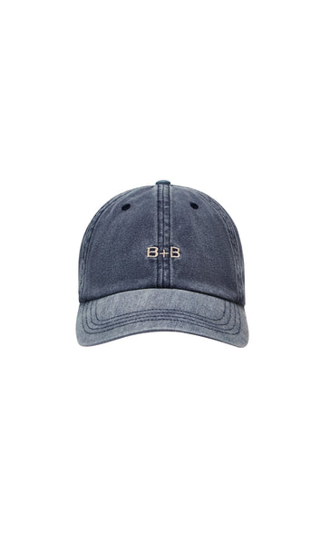 SMALL B+B CAP - WASHED INDIGO/IVORY – BEC + BRIDGE US