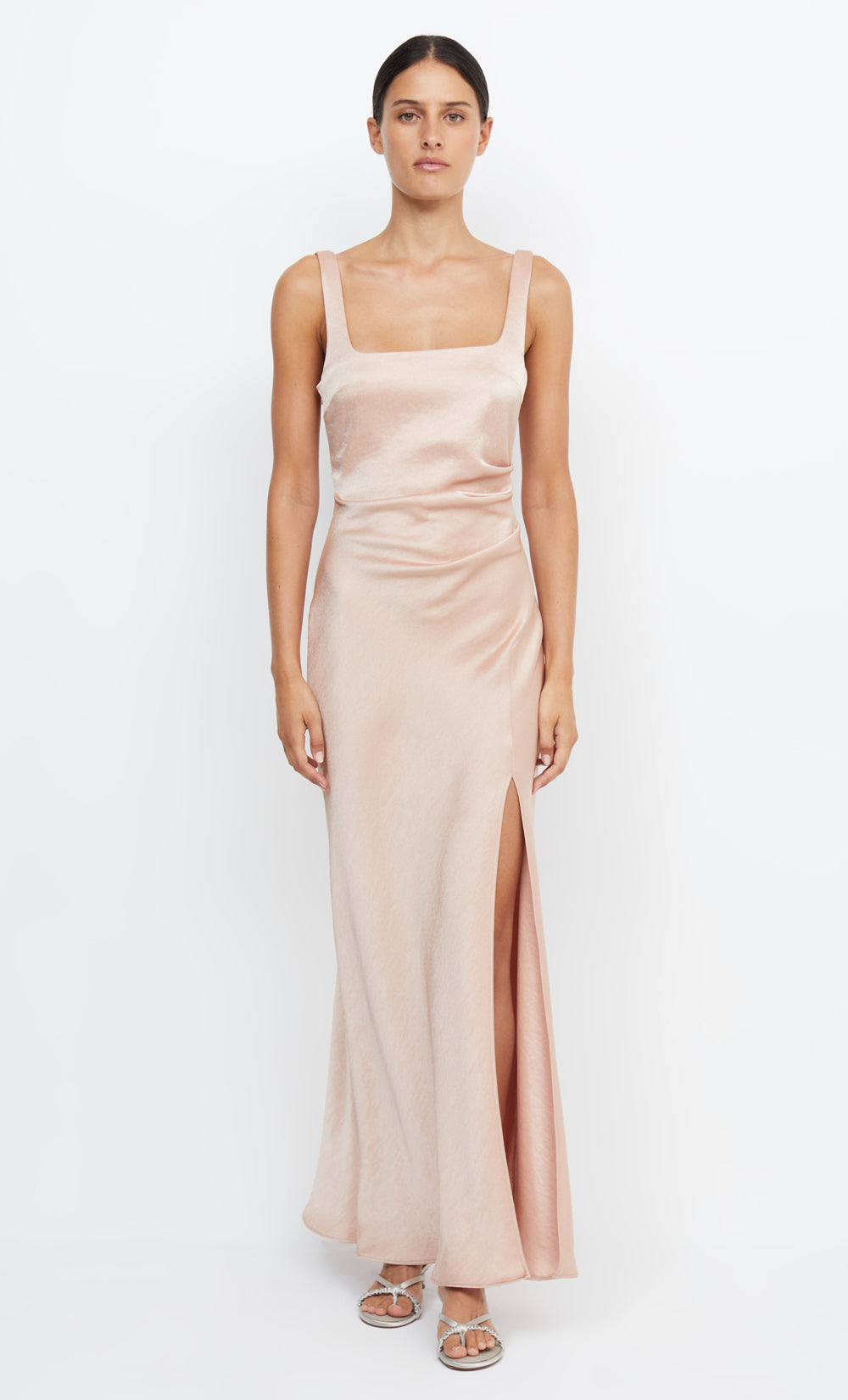 the dreamer strapless dress rose gold 380.00