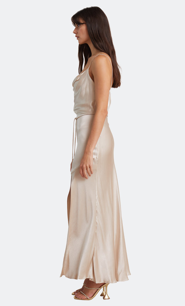 MOON DANCE MIDI DRESS - SAND