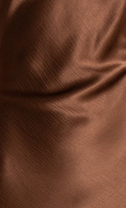 Kehlani V Dress in chocolate and black with cutout detail by Bec + Bridge