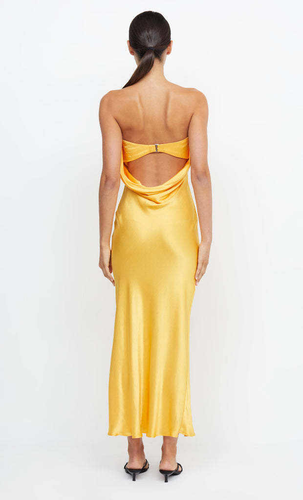 MOON DANCE STRAPLESS DRESS - MANGO