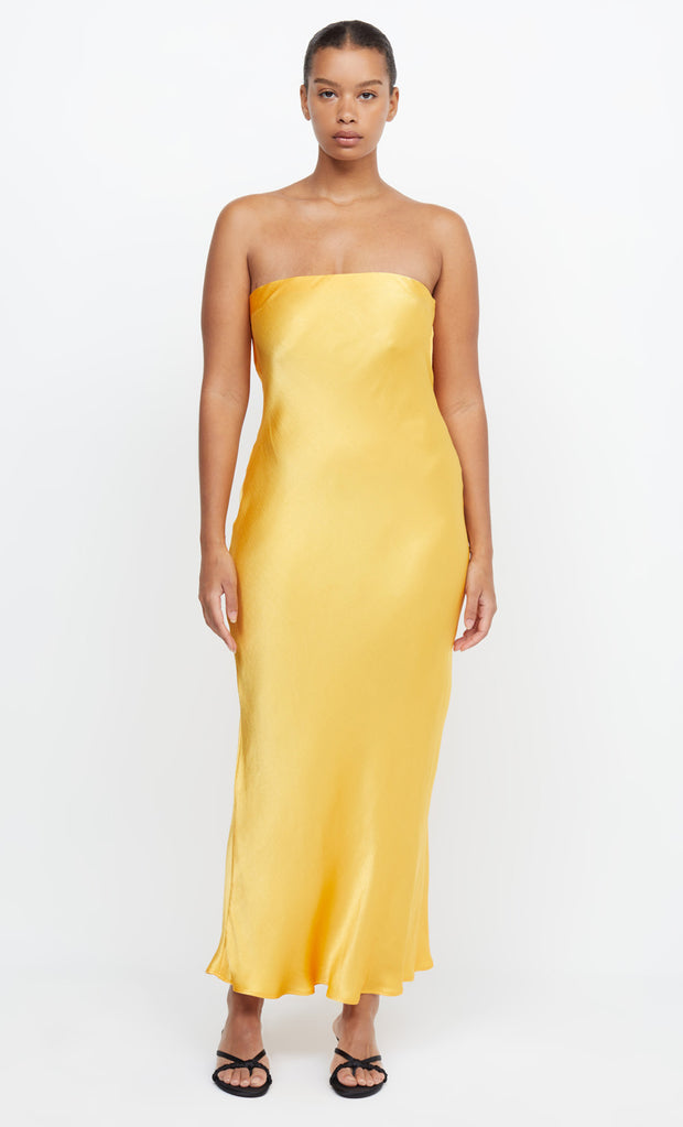 MOON DANCE STRAPLESS DRESS - MANGO