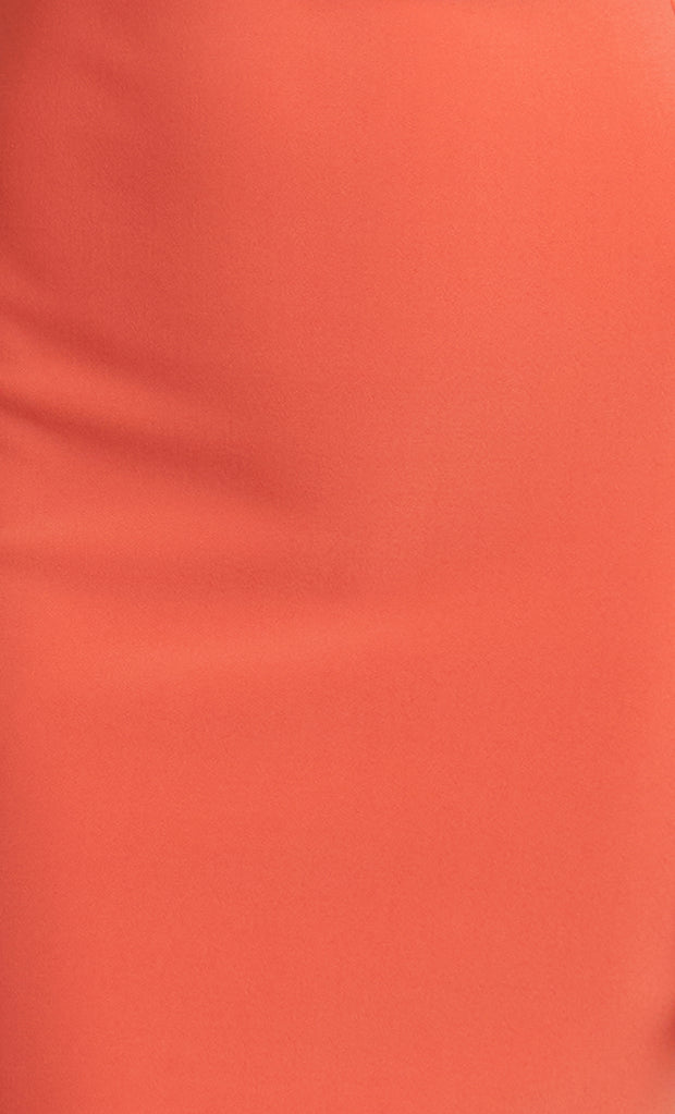 CECILY MIDI DRESS - BLOOD ORANGE