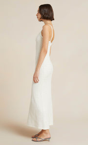 EFFIE KNIT KEY MAXI DRESS - IVORY