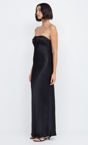 INDI STRAPLESS MAXI DRESS - BLACK