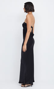 INDI STRAPLESS MAXI DRESS - BLACK