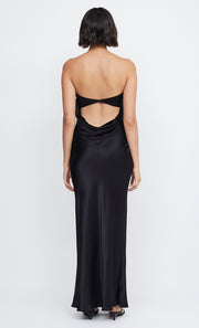 INDI STRAPLESS MAXI DRESS - BLACK