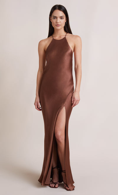 ANNIKA MAXI DRESS - CHOCOLATE