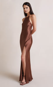 ANNIKA MAXI DRESS - CHOCOLATE