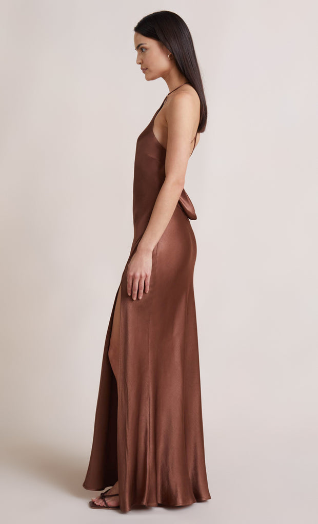 ANNIKA MAXI DRESS - CHOCOLATE