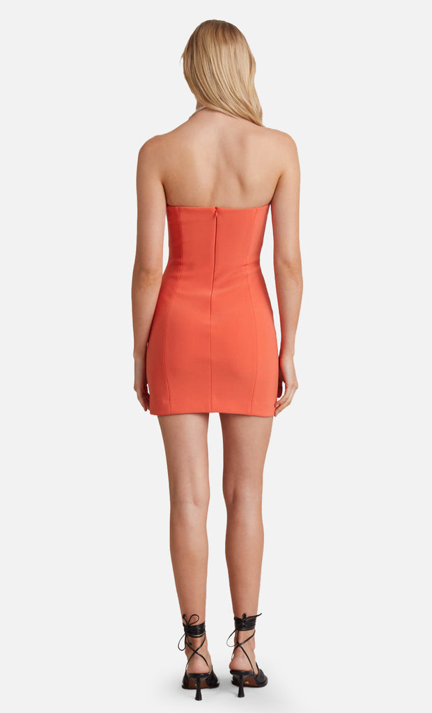 CECILY MINI DRESS - BLOOD ORANGE