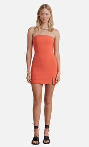 CECILY MINI DRESS - BLOOD ORANGE