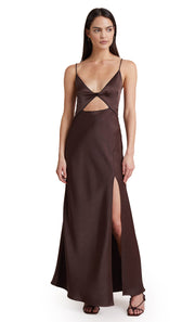 HAZEL MAXI DRESS - CHOCOLATE